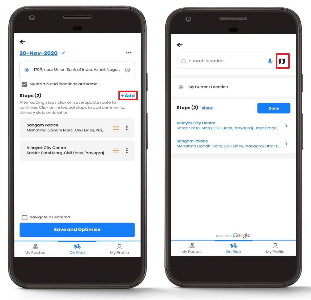 Creating a New Route in Zeo Route Planner, Zeo Route Planner