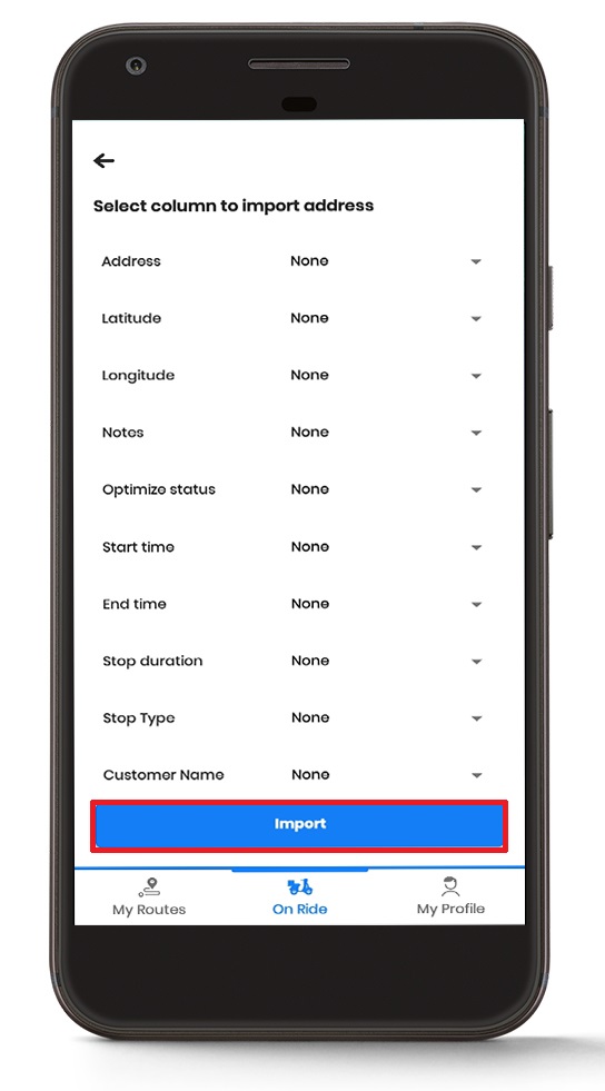 Wéi Import Excel an Zeo Route Planner, Zeo Route Planner
