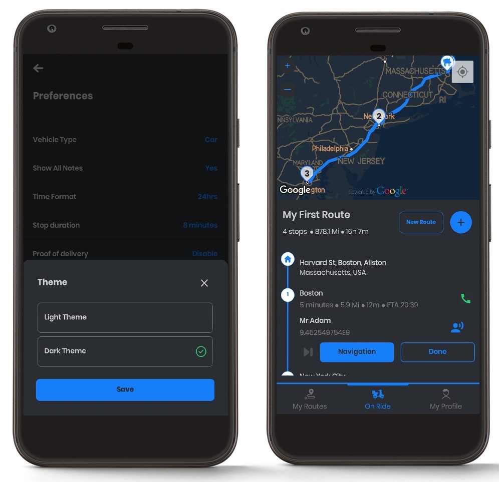Zeo Route Planner, Zeo Route Planner-da sozlamalarni qanday o'zgartirish mumkin