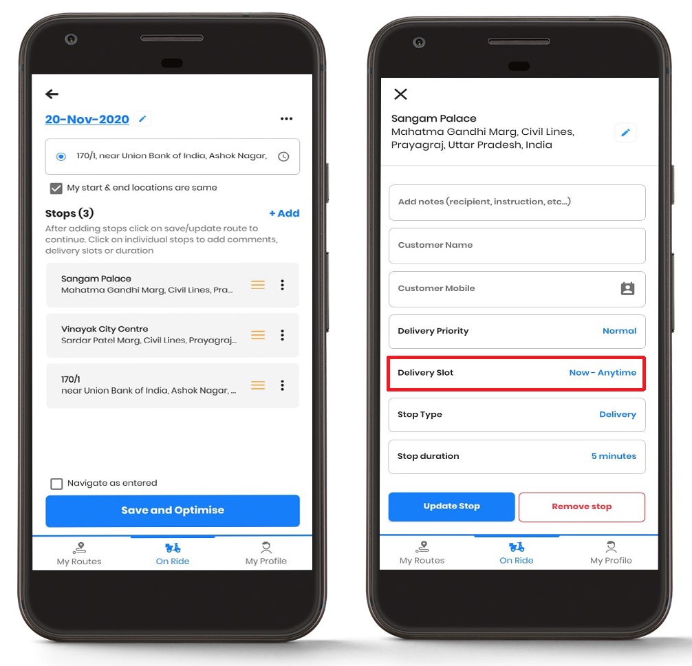 Creating a New Route in Zeo Route Planner, Zeo Route Planner