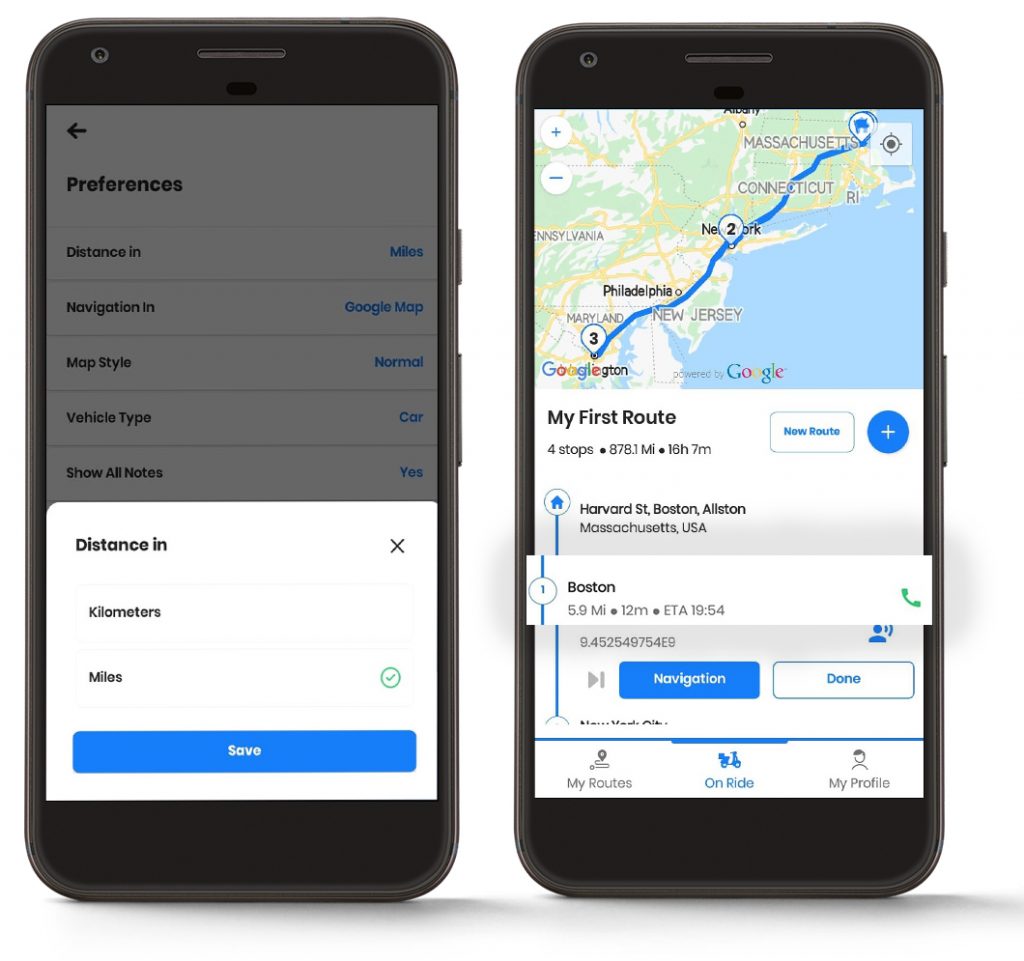 Zeo Route Planner, Zeo Route Planner-da sozlamalarni qanday o'zgartirish mumkin