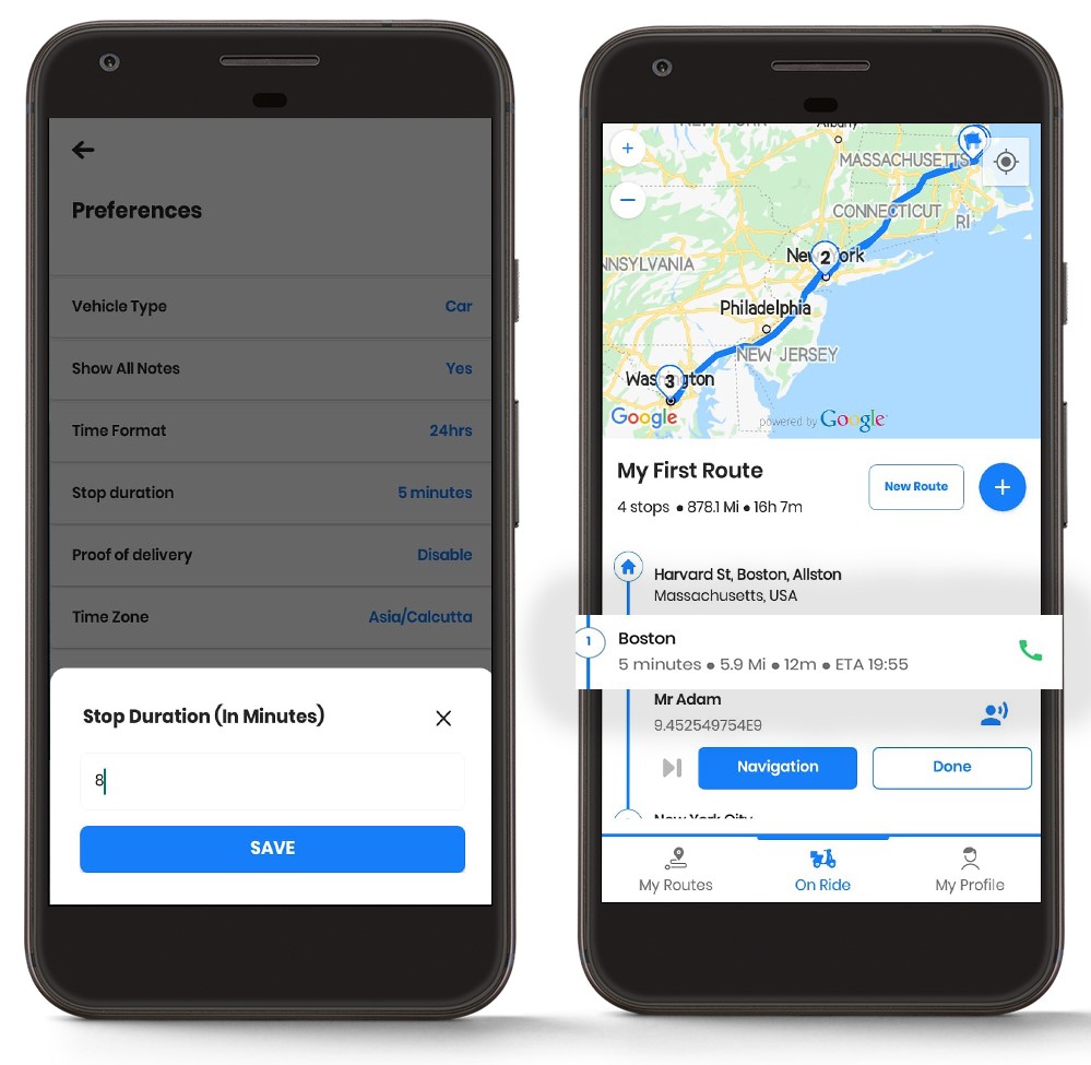 Zeo Route Planner, Zeo Route Planner-da sozlamalarni qanday o'zgartirish mumkin