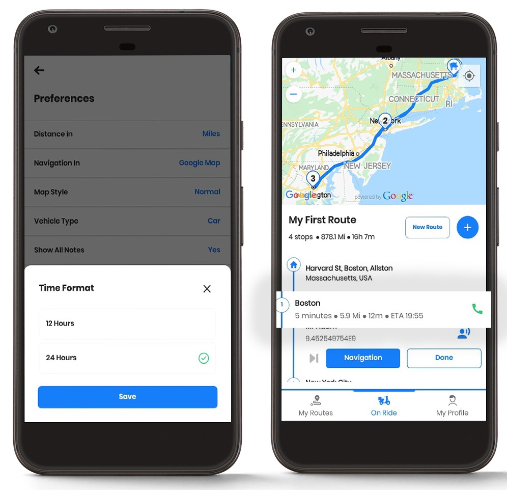 Zeo Route Planner, Zeo Route Planner-da sozlamalarni qanday o'zgartirish mumkin