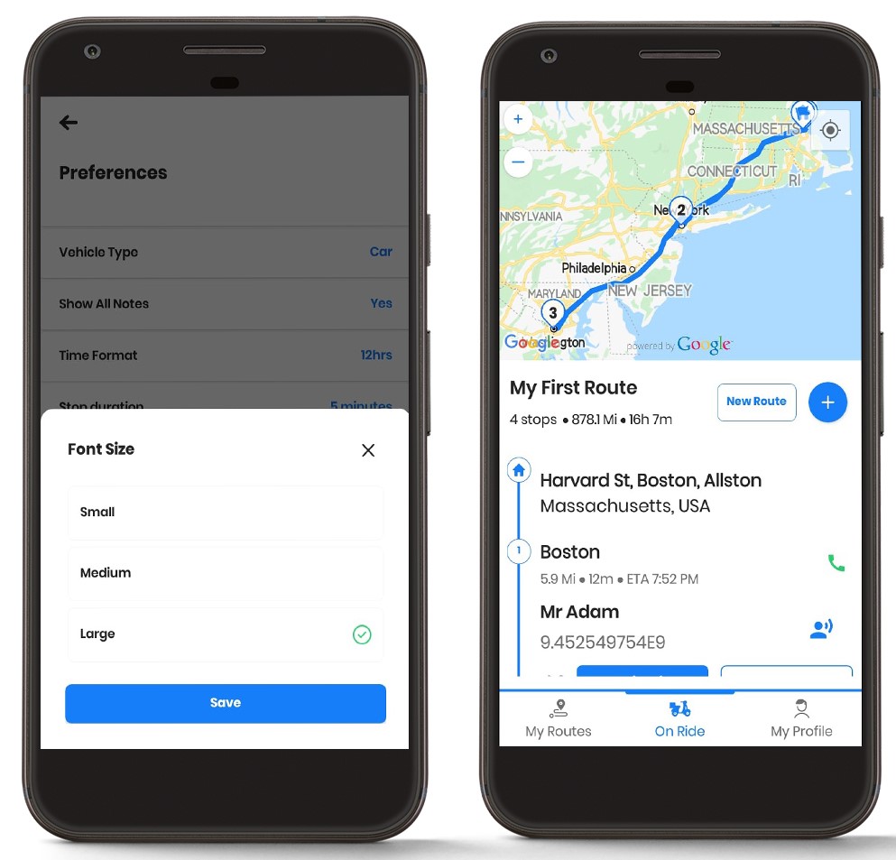 Zeo Route Planner, Zeo Route Planner-da sozlamalarni qanday o'zgartirish mumkin