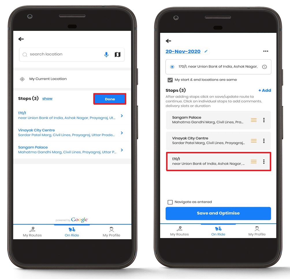 Creating a New Route in Zeo Route Planner, Zeo Route Planner