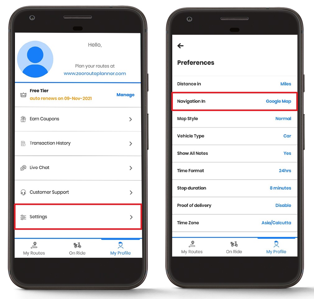 Using the best navigation tool in Zeo Route Planner, Zeo Route Planner