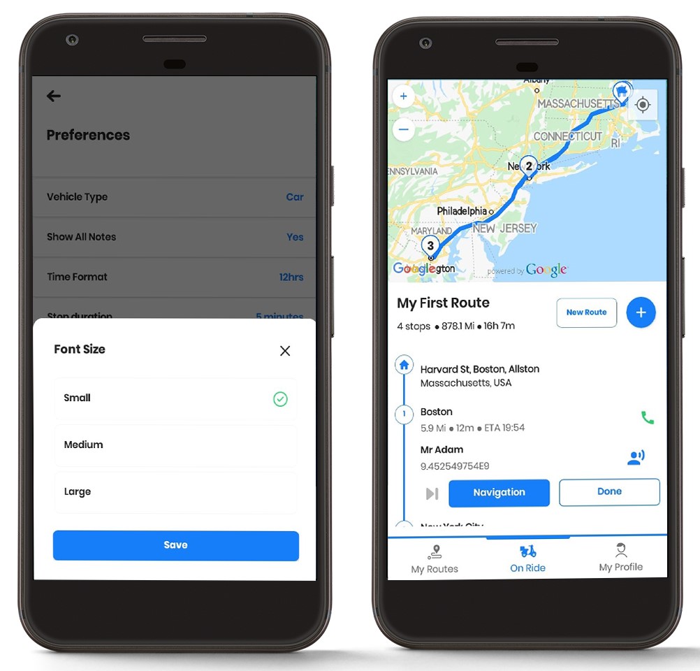 Zeo Route Planner, Zeo Route Planner-da sozlamalarni qanday o'zgartirish mumkin