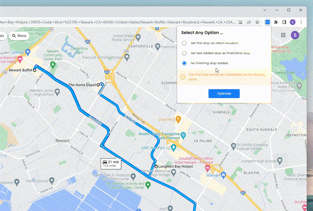 Free Route Optimization on Google Maps., Zeo Route Planner